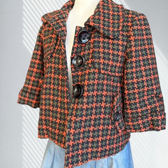Vintage Beta House cropped houndstooth jacket - Picture 2 of 4